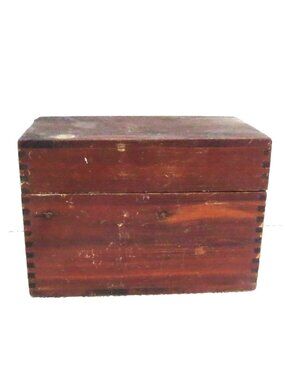 Handmade Wood Recipe Box Dovetail Joints Cedar Farmhouse Kitchen Decor
